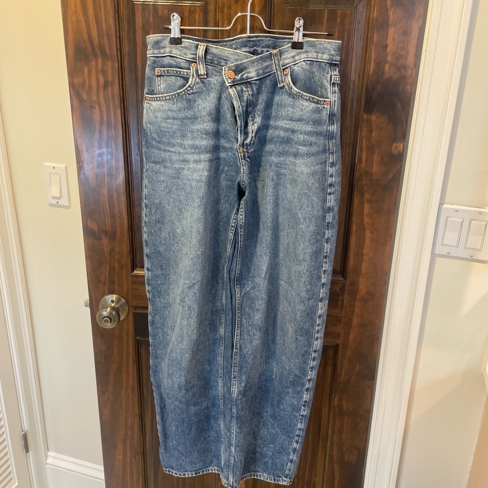 High rise barrel leg Jeans